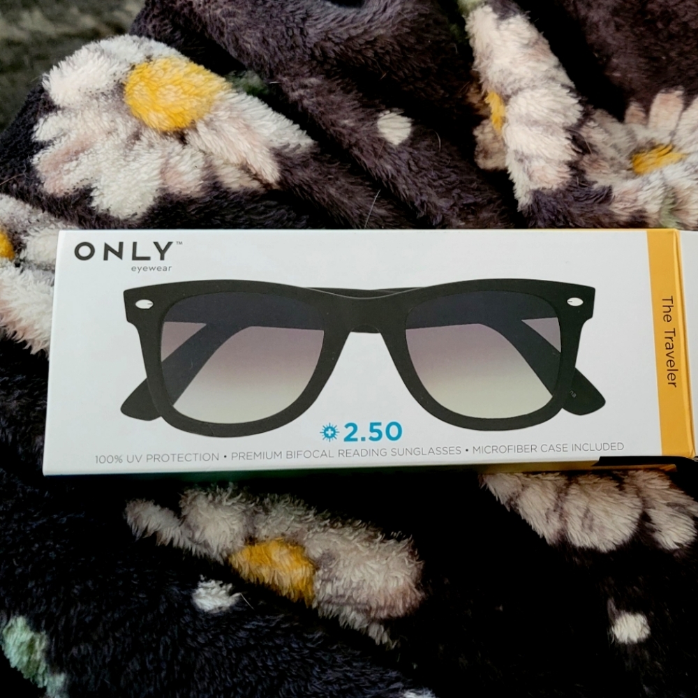 Only Eyewear "The TRAVELER" Sunglasses Bifocal Readers +2.50 New